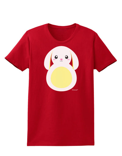 Cute Bunny with Floppy Ears - Yellow Womens Dark T-Shirt by TooLoud-Womens T-Shirt-TooLoud-Red-X-Small-Davson Sales