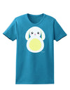 Cute Bunny with Floppy Ears - Yellow Womens Dark T-Shirt by TooLoud-Womens T-Shirt-TooLoud-Turquoise-X-Small-Davson Sales