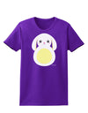 Cute Bunny with Floppy Ears - Yellow Womens Dark T-Shirt by TooLoud-Womens T-Shirt-TooLoud-Purple-X-Small-Davson Sales