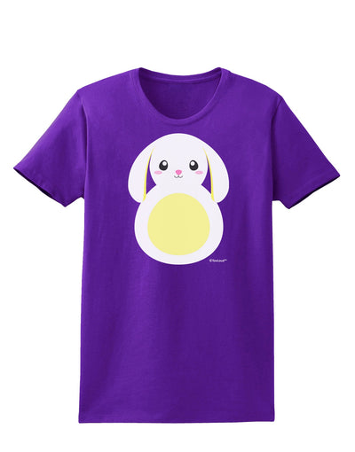 Cute Bunny with Floppy Ears - Yellow Womens Dark T-Shirt by TooLoud-Womens T-Shirt-TooLoud-Purple-X-Small-Davson Sales