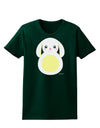 Cute Bunny with Floppy Ears - Yellow Womens Dark T-Shirt by TooLoud-Womens T-Shirt-TooLoud-Forest-Green-Small-Davson Sales