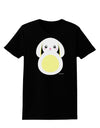 Cute Bunny with Floppy Ears - Yellow Womens Dark T-Shirt by TooLoud-Womens T-Shirt-TooLoud-Black-X-Small-Davson Sales