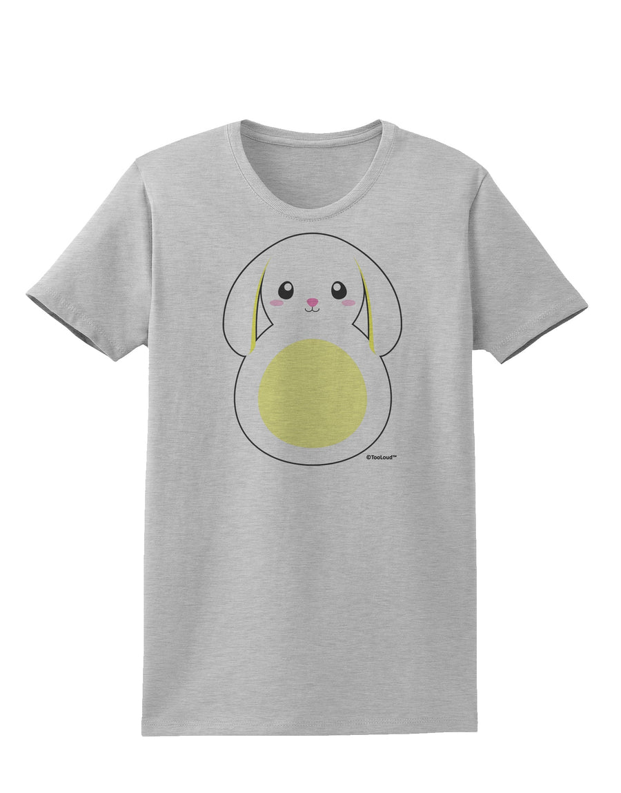 Cute Bunny with Floppy Ears - Yellow Womens T-Shirt by TooLoud-Womens T-Shirt-TooLoud-White-X-Small-Davson Sales