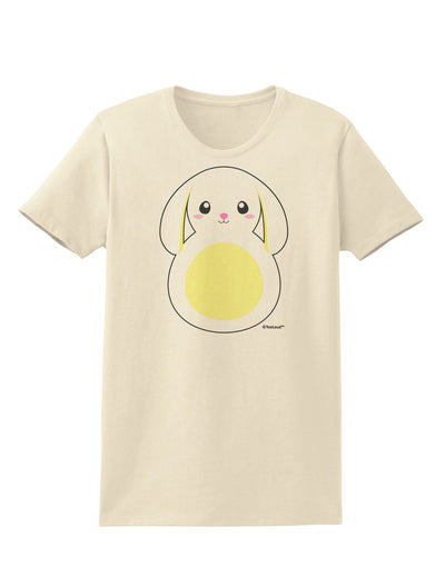 Cute Bunny with Floppy Ears - Yellow Womens T-Shirt by TooLoud-Womens T-Shirt-TooLoud-Natural-X-Small-Davson Sales