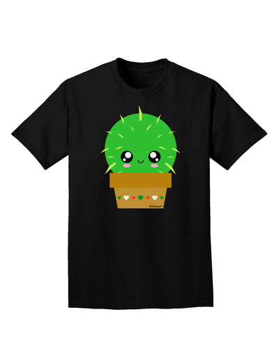 Cute Cactus Design Adult Dark T-Shirt by TooLoud-Mens T-Shirt-TooLoud-Black-Small-Davson Sales