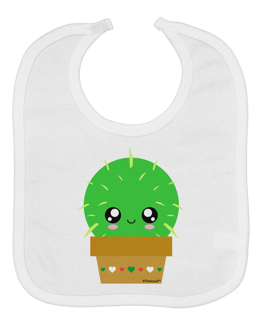 Cute Cactus Design Baby Bib by TooLoud