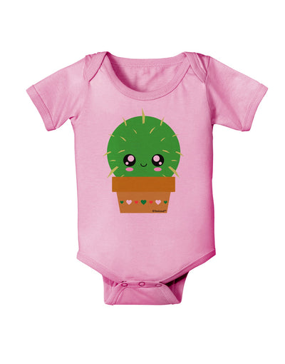 Cute Cactus Design Baby Romper Bodysuit by TooLoud-Baby Romper-TooLoud-Light-Pink-06-Months-Davson Sales