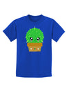 Cute Cactus Design Childrens Dark T-Shirt by TooLoud-Childrens T-Shirt-TooLoud-Royal-Blue-X-Small-Davson Sales