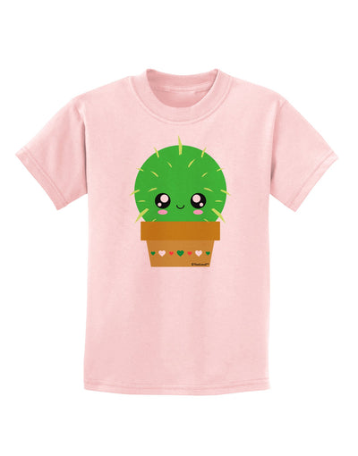 Cute Cactus Design Childrens T-Shirt by TooLoud-Childrens T-Shirt-TooLoud-PalePink-X-Small-Davson Sales