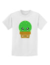 Cute Cactus Design Childrens T-Shirt by TooLoud-Childrens T-Shirt-TooLoud-White-X-Small-Davson Sales