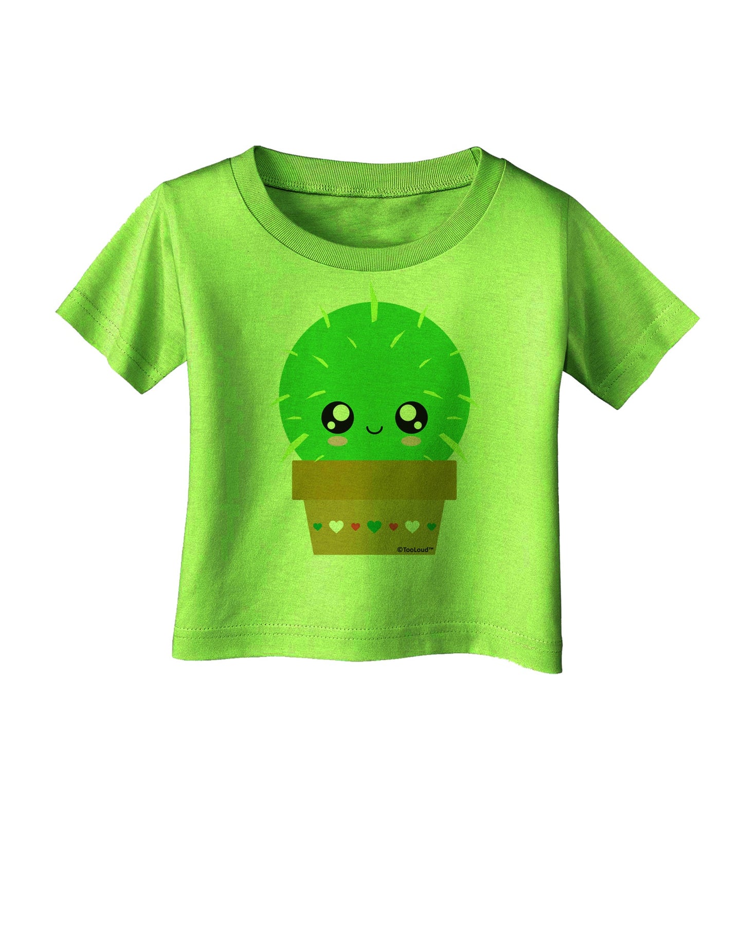 Cute Cactus Design Infant T-Shirt by TooLoud-Infant T-Shirt-TooLoud-Lime-Green-06-Months-Davson Sales