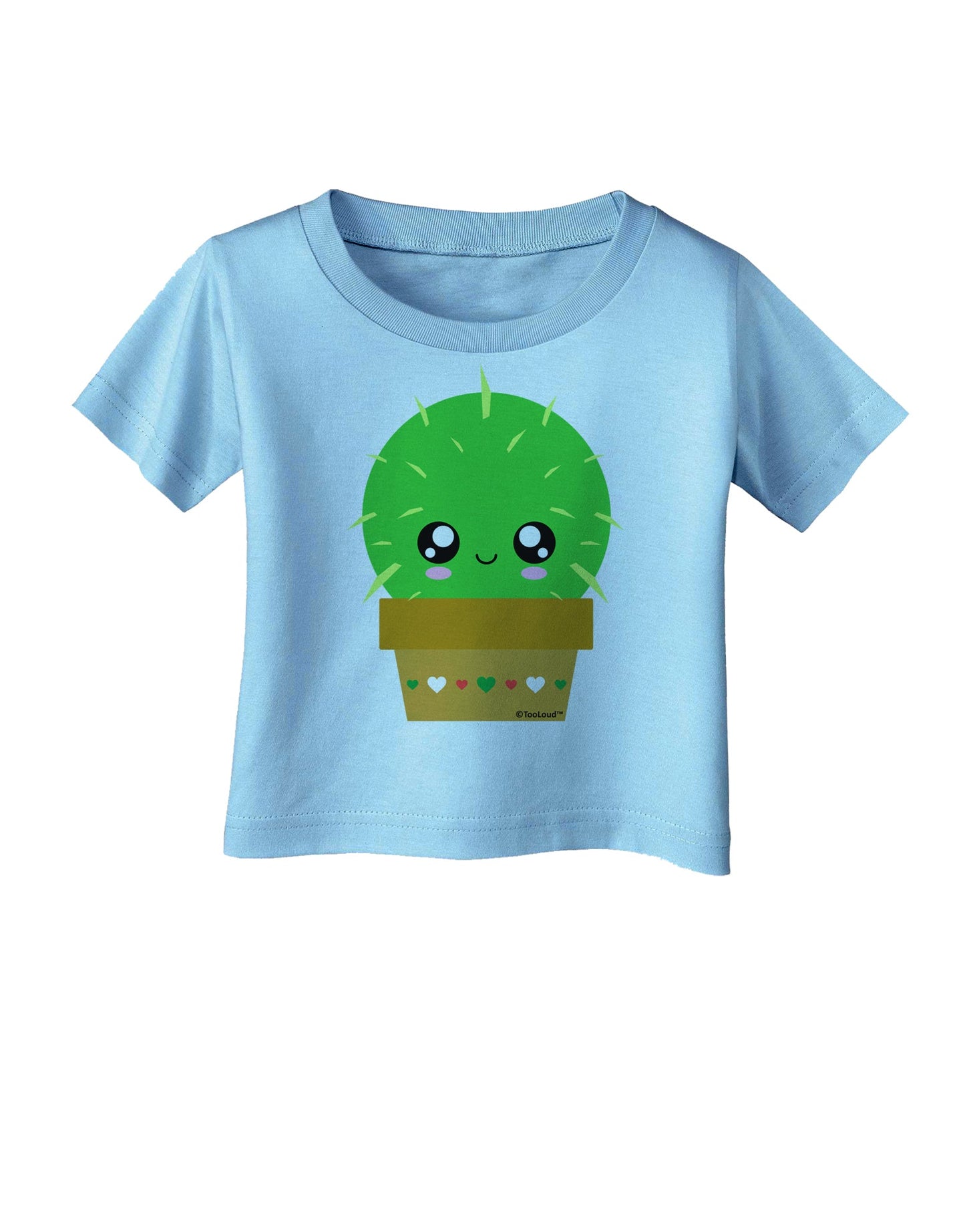 Cute Cactus Design Infant T-Shirt by TooLoud-Infant T-Shirt-TooLoud-Aquatic-Blue-06-Months-Davson Sales
