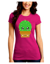 Cute Cactus Design Juniors Crew Dark T-Shirt by TooLoud-T-Shirts Juniors Tops-TooLoud-Hot-Pink-Juniors Fitted Small-Davson Sales