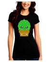 Cute Cactus Design Juniors Crew Dark T-Shirt by TooLoud-T-Shirts Juniors Tops-TooLoud-Black-Juniors Fitted Small-Davson Sales