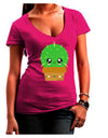 Cute Cactus Design Juniors V-Neck Dark T-Shirt by TooLoud-Womens V-Neck T-Shirts-TooLoud-Hot-Pink-Juniors Fitted Small-Davson Sales