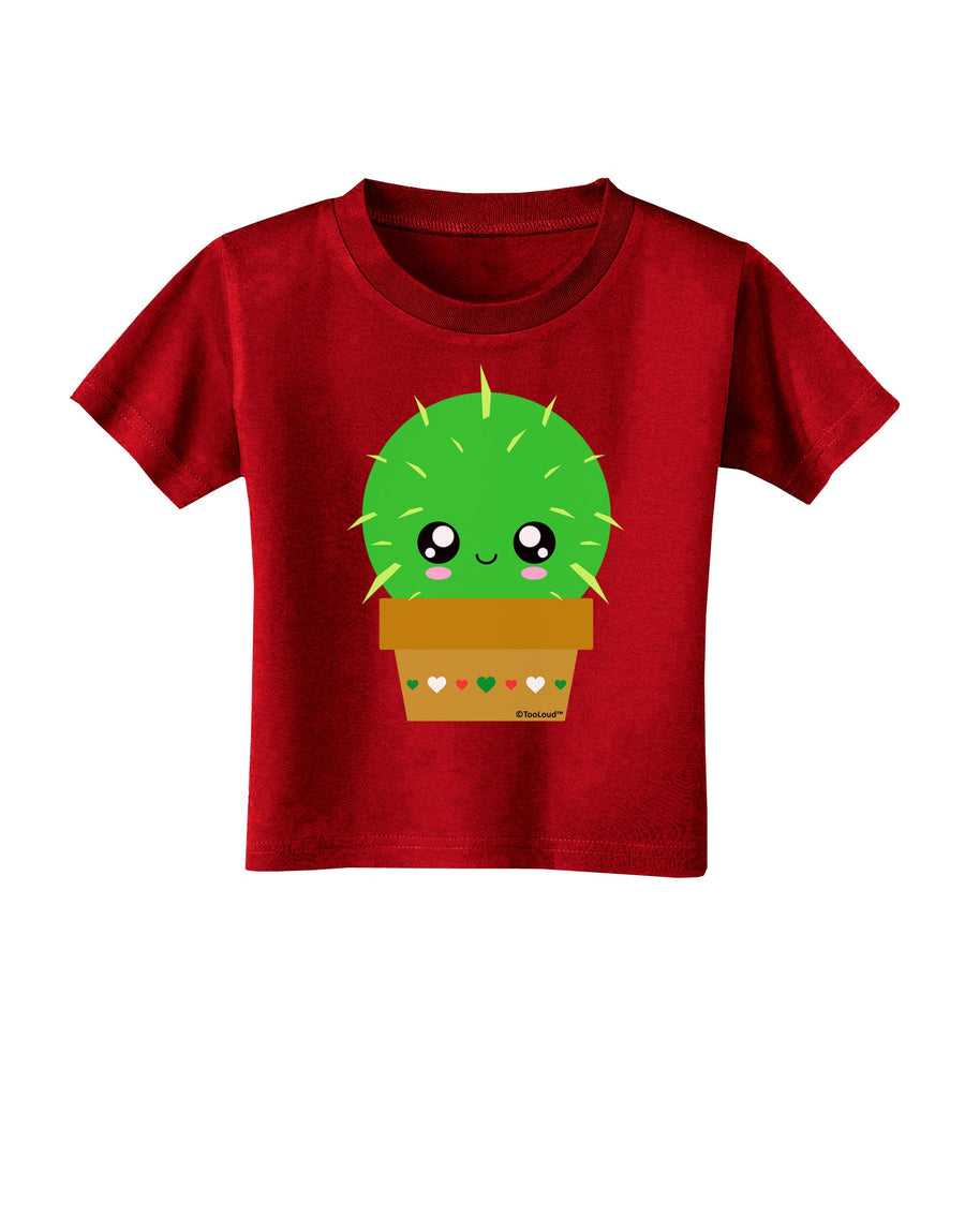 Cute Cactus Design Toddler T-Shirt Dark by TooLoud-Toddler T-Shirt-TooLoud-Black-2T-Davson Sales