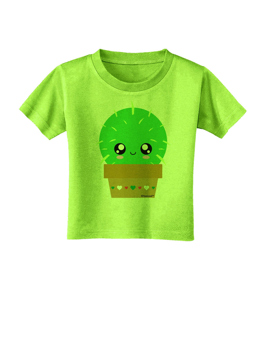 Cute Cactus Design Toddler T-Shirt by TooLoud-Toddler T-Shirt-TooLoud-White-2T-Davson Sales