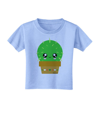 Cute Cactus Design Toddler T-Shirt by TooLoud-Toddler T-Shirt-TooLoud-Aquatic-Blue-2T-Davson Sales