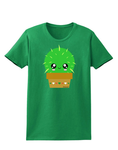 Cute Cactus Design Womens Dark T-Shirt by TooLoud-Womens T-Shirt-TooLoud-Kelly-Green-X-Small-Davson Sales