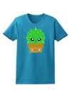 Cute Cactus Design Womens Dark T-Shirt by TooLoud-Womens T-Shirt-TooLoud-Turquoise-X-Small-Davson Sales