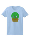 Cute Cactus Design Womens T-Shirt by TooLoud-Womens T-Shirt-TooLoud-Light-Blue-X-Small-Davson Sales