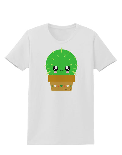 Cute Cactus Design Womens T-Shirt by TooLoud-Womens T-Shirt-TooLoud-White-X-Small-Davson Sales