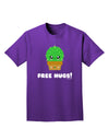 Cute Cactus - Free Hugs Adult Dark T-Shirt-Mens T-Shirt-TooLoud-Purple-Small-Davson Sales