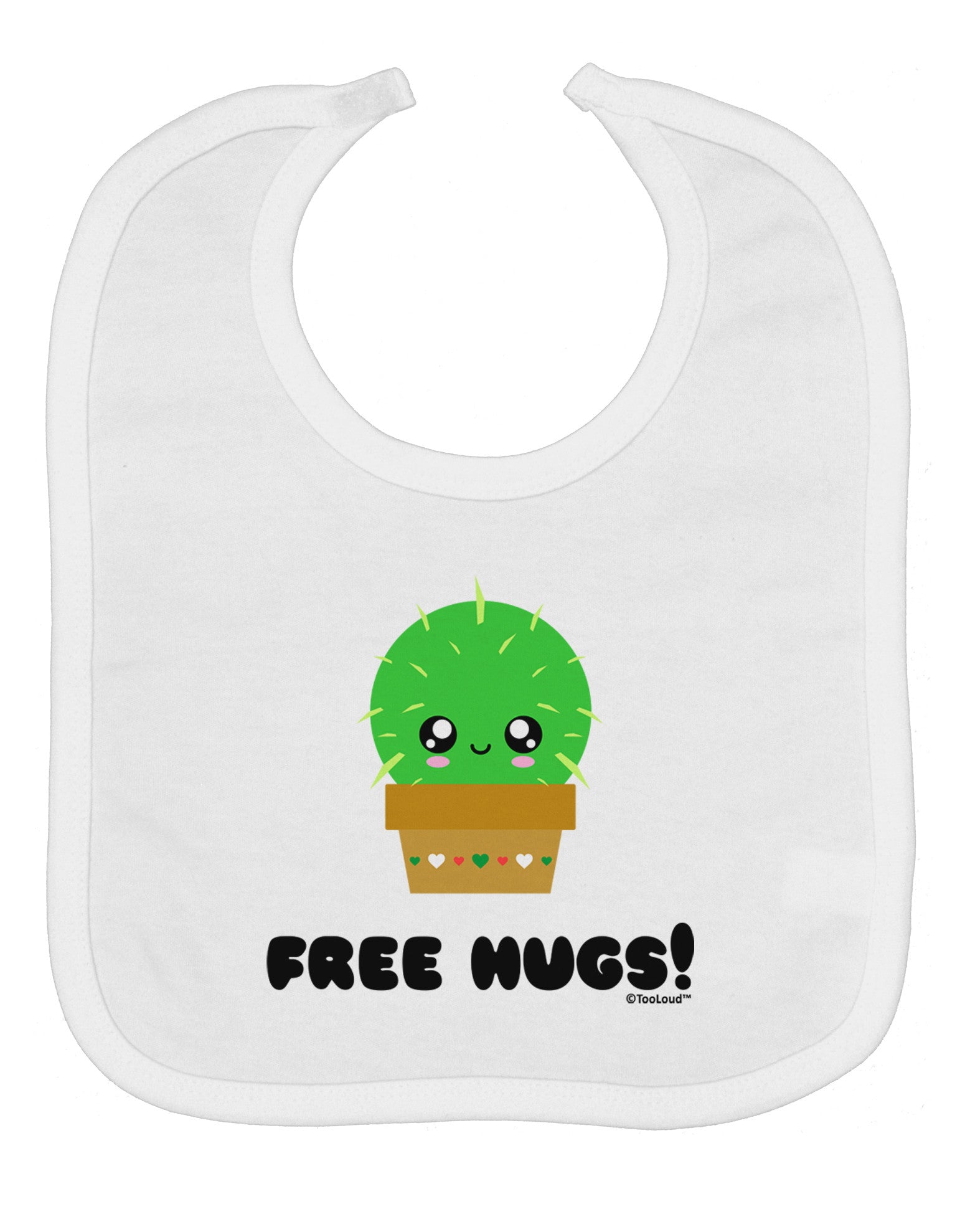 Cute Cactus - Free Hugs Baby Bib