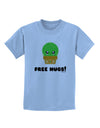 Cute Cactus - Free Hugs Childrens T-Shirt-Childrens T-Shirt-TooLoud-Light-Blue-X-Small-Davson Sales