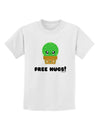 Cute Cactus - Free Hugs Childrens T-Shirt-Childrens T-Shirt-TooLoud-White-X-Small-Davson Sales