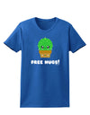 Cute Cactus - Free Hugs Womens Dark T-Shirt-Womens T-Shirt-TooLoud-Royal-Blue-X-Small-Davson Sales