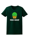 Cute Cactus - Free Hugs Womens Dark T-Shirt-Womens T-Shirt-TooLoud-Forest-Green-Small-Davson Sales