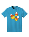 Cute Candy Corn Family Halloween Adult Dark T-Shirt-Mens T-Shirt-TooLoud-Turquoise-Small-Davson Sales