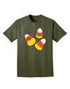 Cute Candy Corn Family Halloween Adult Dark T-Shirt-Mens T-Shirt-TooLoud-Military-Green-Small-Davson Sales