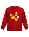 Cute Candy Corn Family Halloween Adult Long Sleeve Dark T-Shirt-TooLoud-Red-Small-Davson Sales