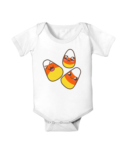 Cute Candy Corn Family Halloween Baby Romper Bodysuit-Baby Romper-TooLoud-White-06-Months-Davson Sales