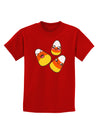 Cute Candy Corn Family Halloween Childrens Dark T-Shirt-Childrens T-Shirt-TooLoud-Red-X-Small-Davson Sales