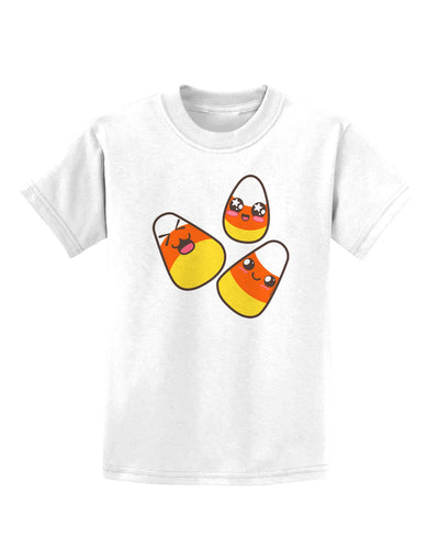 Cute Candy Corn Family Halloween Childrens T-Shirt-Childrens T-Shirt-TooLoud-White-X-Small-Davson Sales