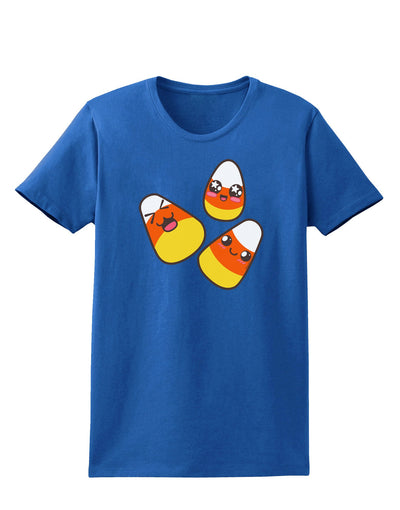 Cute Candy Corn Family Halloween Womens Dark T-Shirt-TooLoud-Royal-Blue-X-Small-Davson Sales