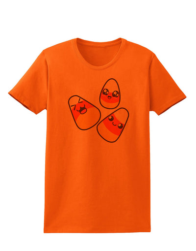 Cute Candy Corn Family Halloween Womens T-Shirt-Womens T-Shirt-TooLoud-Orange-X-Small-Davson Sales