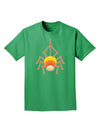 Cute Candy Corn Spider - Halloween Adult Dark T-Shirt-Mens T-Shirt-TooLoud-Kelly-Green-Small-Davson Sales