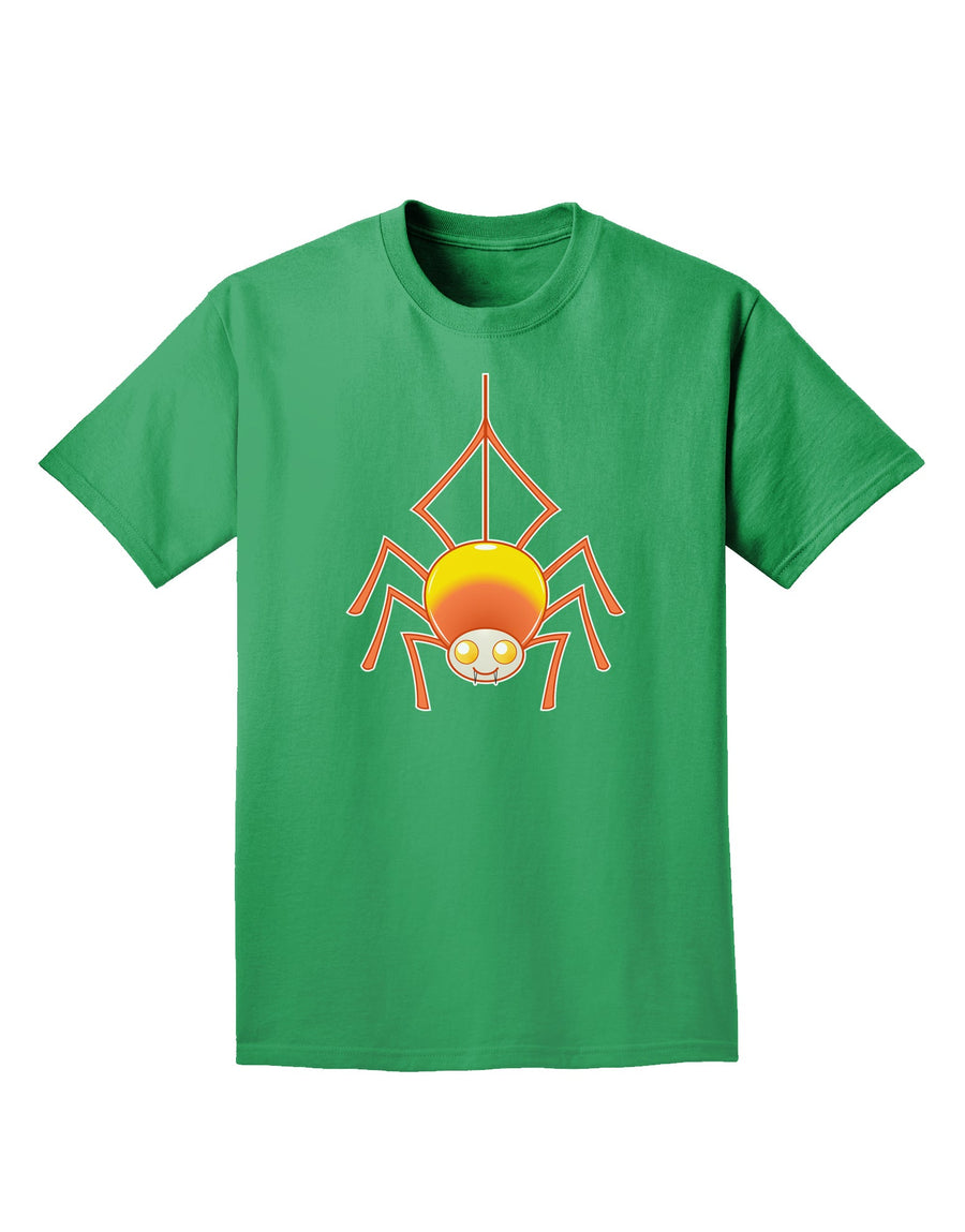 Cute Candy Corn Spider - Halloween Adult Dark T-Shirt-Mens T-Shirt-TooLoud-Purple-Small-Davson Sales