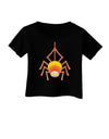 Cute Candy Corn Spider - Halloween Infant T-Shirt Dark-Infant T-Shirt-TooLoud-Black-06-Months-Davson Sales