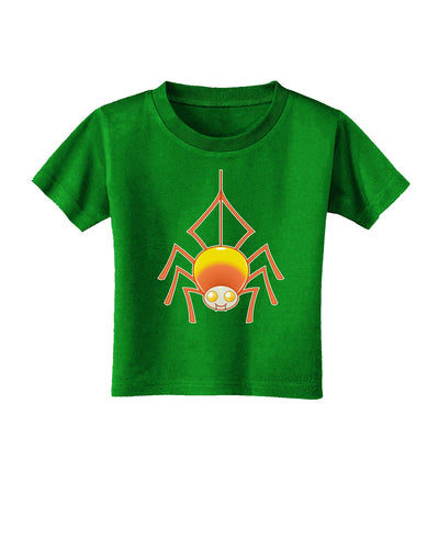 Cute Candy Corn Spider - Halloween Toddler T-Shirt Dark-Toddler T-Shirt-TooLoud-Royal-Blue-06-Months-Davson Sales