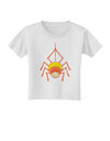 Cute Candy Corn Spider - Halloween Toddler T-Shirt-Toddler T-Shirt-TooLoud-White-2T-Davson Sales