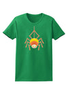 Cute Candy Corn Spider - Halloween Womens Dark T-Shirt-Womens T-Shirt-TooLoud-Kelly-Green-X-Small-Davson Sales