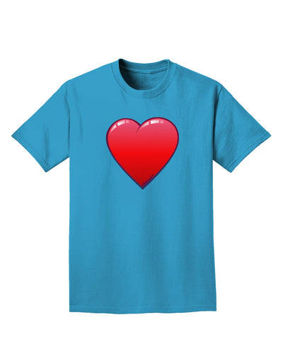 Cute Cartoon Heart Adult Dark T-Shirt-Mens T-Shirt-TooLoud-Turquoise-Small-Davson Sales