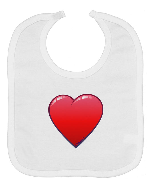 Cute Cartoon Heart Baby Bib by