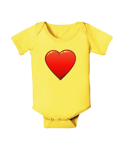 Cute Cartoon Heart Baby Romper Bodysuit by-Baby Romper-TooLoud-Yellow-06-Months-Davson Sales