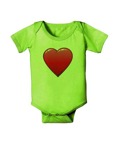 Cute Cartoon Heart Baby Romper Bodysuit by-Baby Romper-TooLoud-Lime-06-Months-Davson Sales